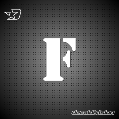 Vinyl Letter F - STENCIL